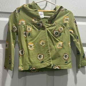 Carter's Green Floral Hoodie for Kids